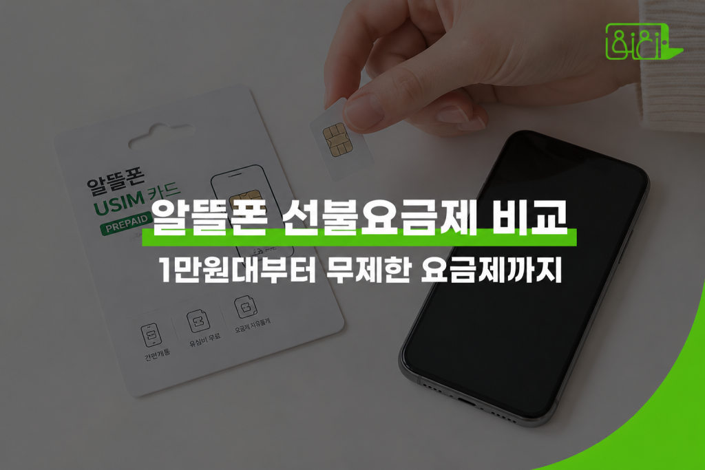알뜰폰 선불요금제 사용 패턴별 비교 – 유심 카드와 스마트폰