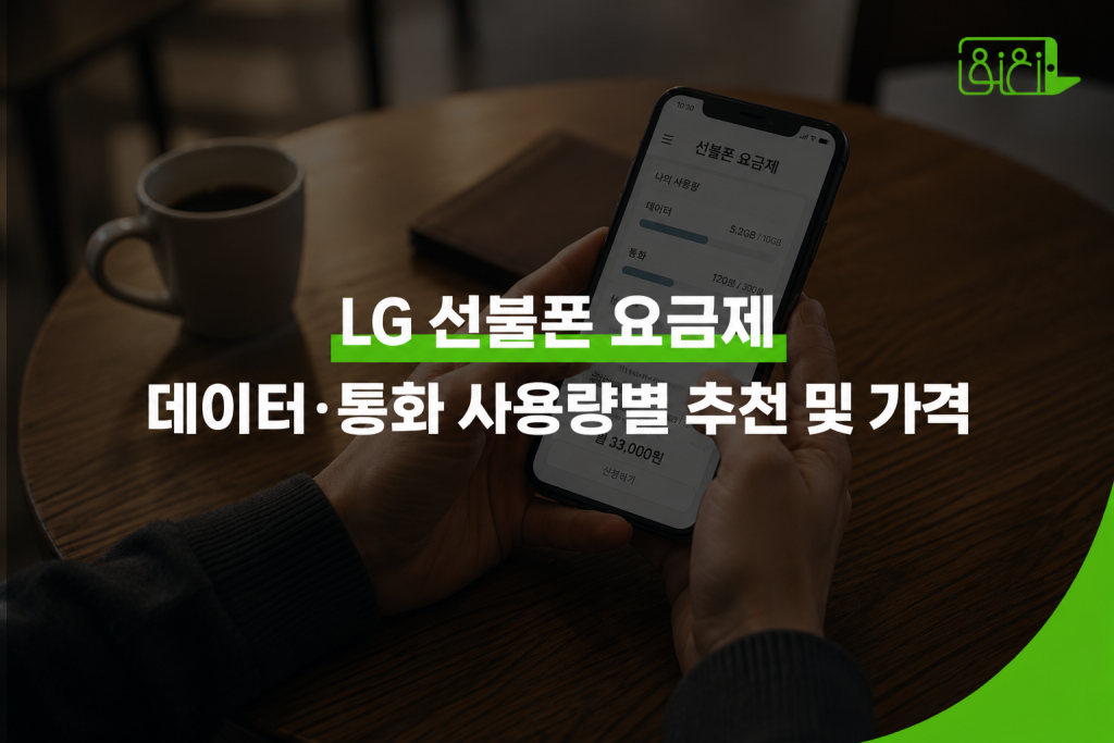 LG 선불폰 요금제 총정리 가격 데이터 추천